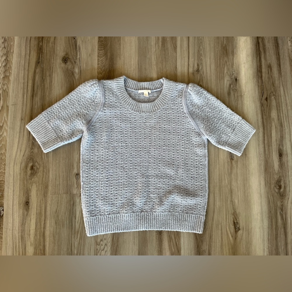 COS Gray Crew Neck Sweater